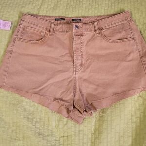 Women's Tan Denim Shorts